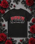 Rose Red Push T-shirt (Black)
